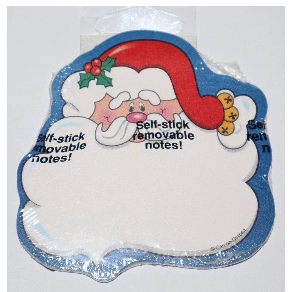 Carson-Dellosa Santa Notelet CD-9151 Christmas Sticky Notes 35 Sheets New HTF